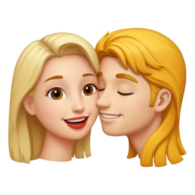 Two people kissing sticker