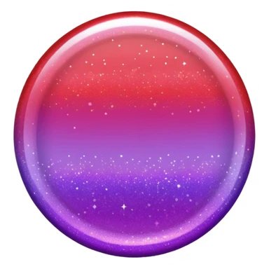 color gradient between red and purple glitter flash sticker