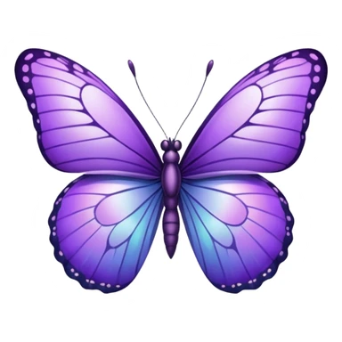 mariposa morada sticker