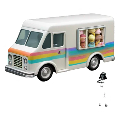 Matchbox ice cream truck 1957. Darth Vader  sticker