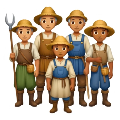 medieval farmers sticker