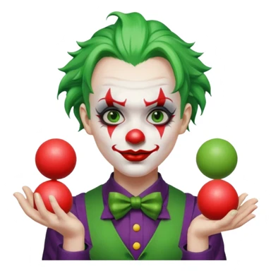 joker  Juggling Balls sticker