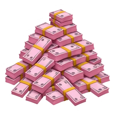 pink money sticker