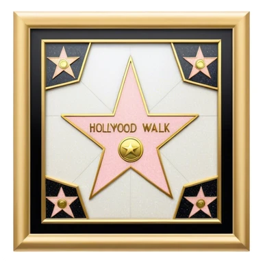 hollywood walk of fame sticker