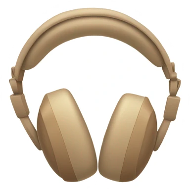 beige apple headphones with brown bows sticker