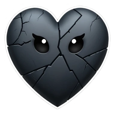 Black heart broken emoji i wana copy and past on my highlights name sticker