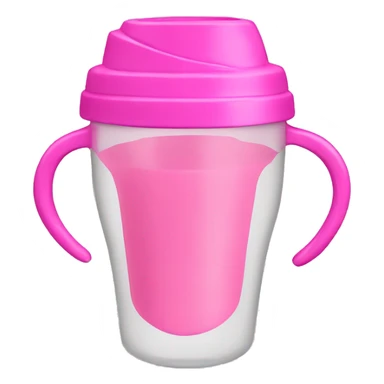 Create a pink sippy cup  sticker