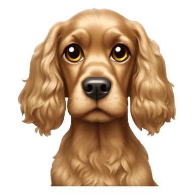 Cadela raça cocker spaniel dourada ao lado de um cão yorkshire terrie sticker