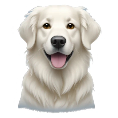 White golden retriever in blizzard  sticker