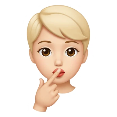 finger pointing blowing kiss sticker