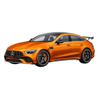 Mercedes amg gt 63 orange colour sticker
