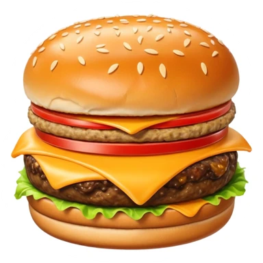 i want the Gooey Cheeseburger in 5–20° gentle bird’s-eye angle

 sticker