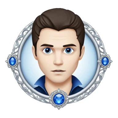 The vampire diaries Stefan blue ring sticker