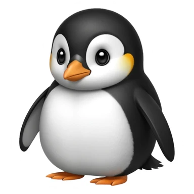 side eyeing penguin  sticker