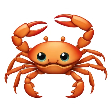 Crab holding shrimp sticker