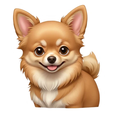 fawn pmeranian mix chihuahua sticker
