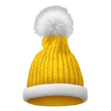 yellow winter hat sticker