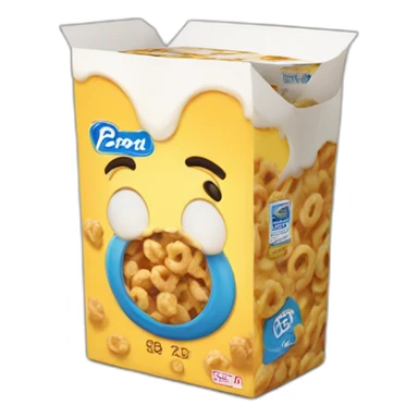 cereal box sticker