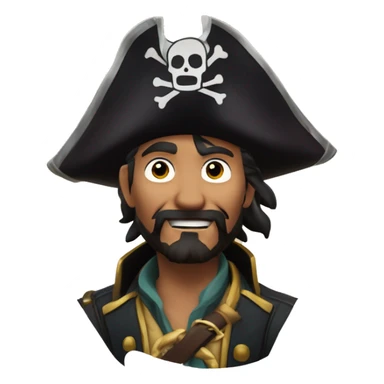 Pirate dans le style de sea of thieves ave  ne pancarte avec d'ecrit "makishiro10" sticker