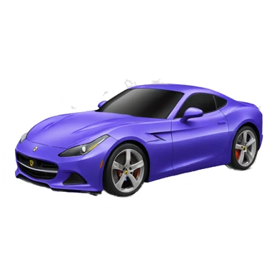 sports car on white background sticker