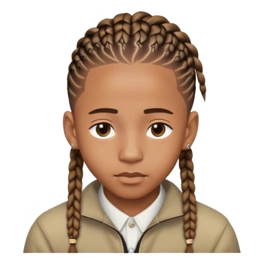 Jaden Smith with cornrow  sticker