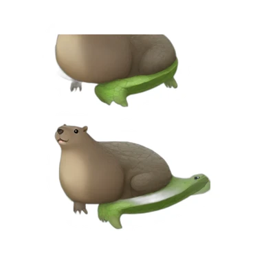 Capybara sur un crocodile sticker