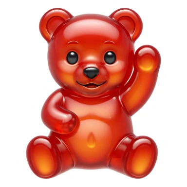 Red gummybear  sticker