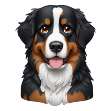 bernese mountaind dog is completly wet sticker