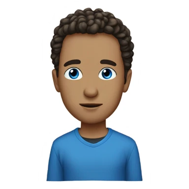 Brandon Scott Thomas with blue eyes ￼ sticker