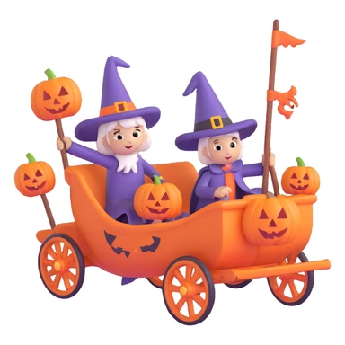 a Halloween parade sticker