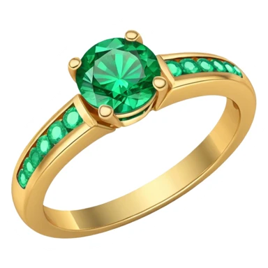 glitter esmerald married ring sticker