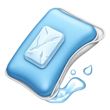 Ice pack on injured tendon sticker