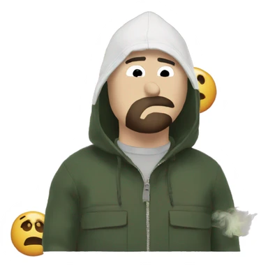 Kenny from South Park smoking a rolled cbd blunt sticker