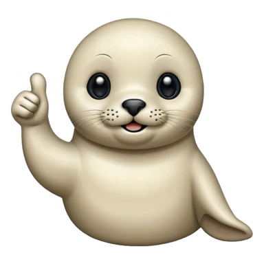 a cute seal giving a thumbs up sticker