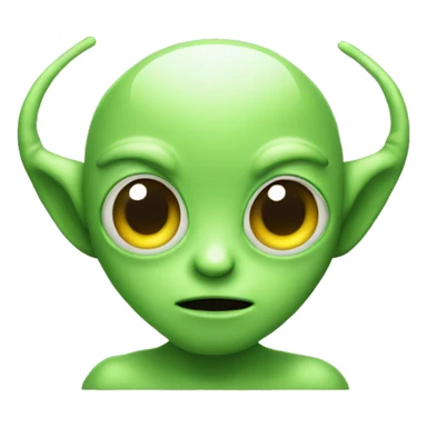 cute alien guy with the antennas sticker