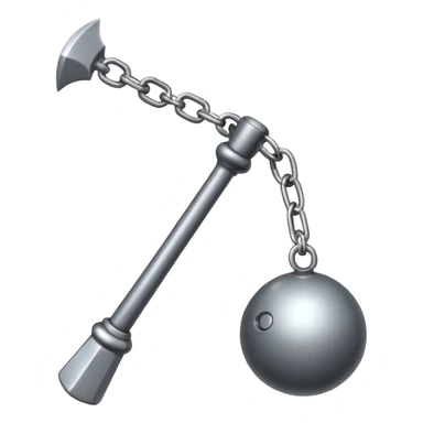 a throwing weapon made of weights on the ends of interconnected cords sticker