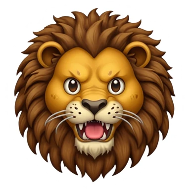 💩🦁 Fuse these two emojis together into a MONSTER LOGO sticker