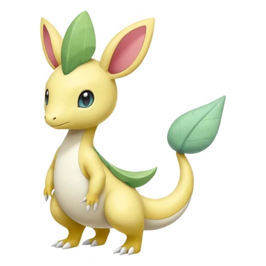 Cute Pastel Sunny Warm Hot Leavanny-Gallade-Ampharos-Inteleon-Nidoqueen-Fakémon-Pokémon-hybrid-fusion-creature, full body sticker