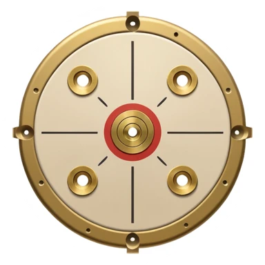 Paper target with bullet holes clustered in the center and spent shell casings below sticker