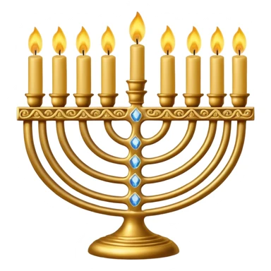 Menorah of 7 candles sticker