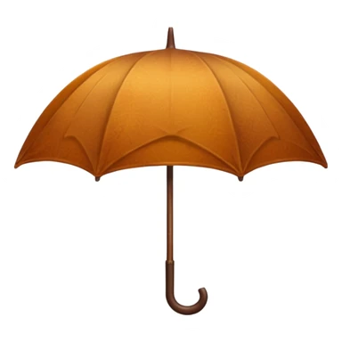 Brown Cozy umbrella autumn sticker