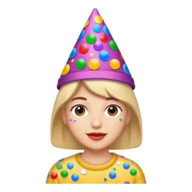 Happy Birthday Confetti Hat sticker