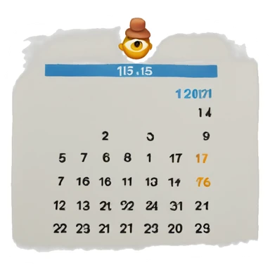 A Day calendar with July 15 on it  sticker