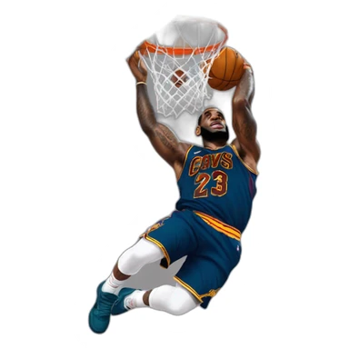 Lebron james dunk sticker