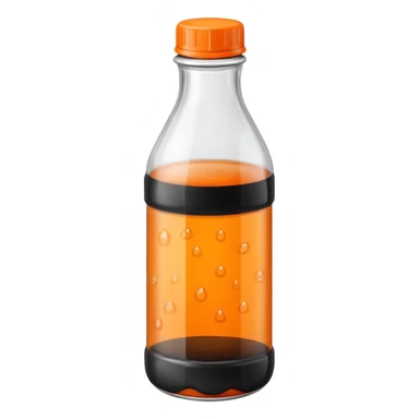 Czech Kofola black and orange in a plastic bottle sticker