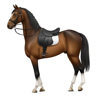 Dressage horse sticker