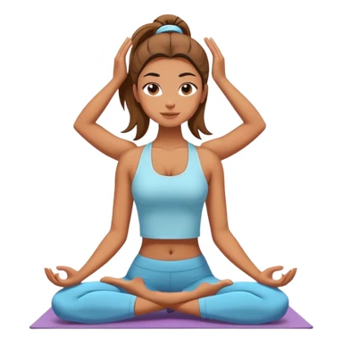 Una chica haciendo yoga  sticker