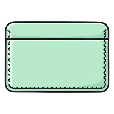 elegant black wallet sticker