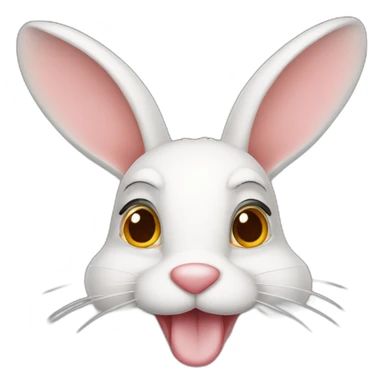 Canard avec des oreilles de lapin sticker