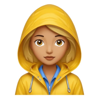 Raincoat Pedestrian woman sticker